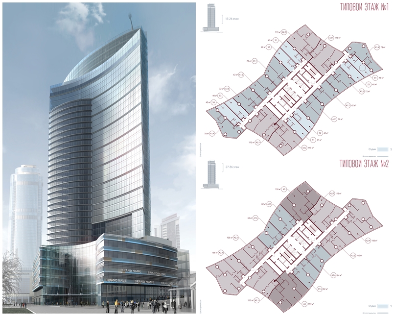 В центре Екатеринбурга начинается строительство 42-этажного небоскреба