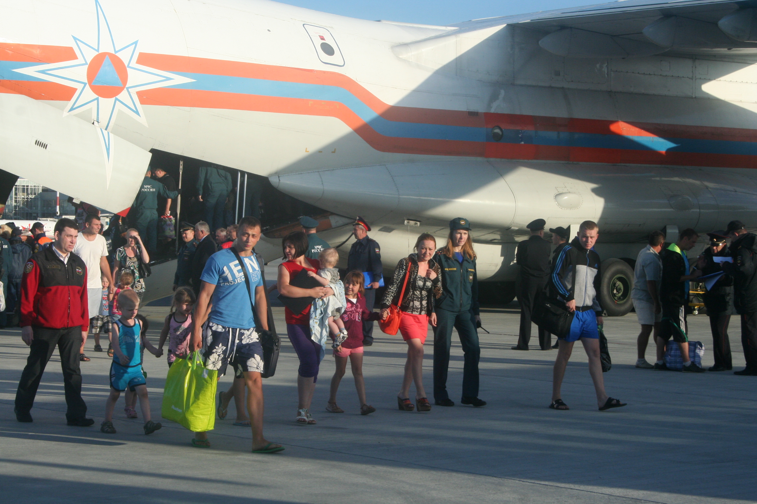 В Екатеринбург прибыли 112 беженцев с Украины