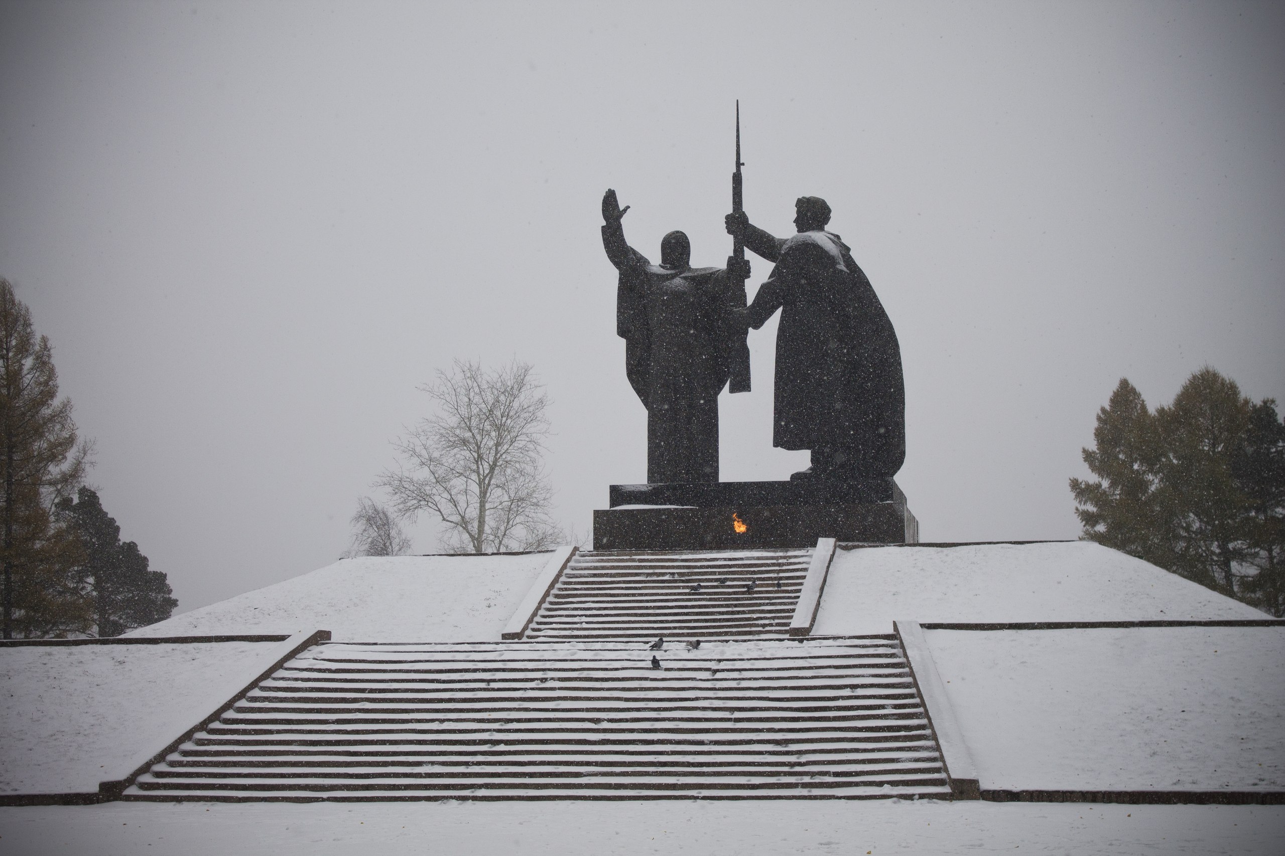 Скоро и до нас дойдет: на Томск обрушился снегопад