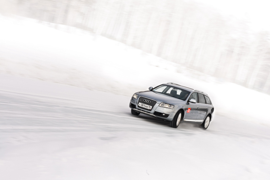 Audi A6 Allroad: испытание зимой