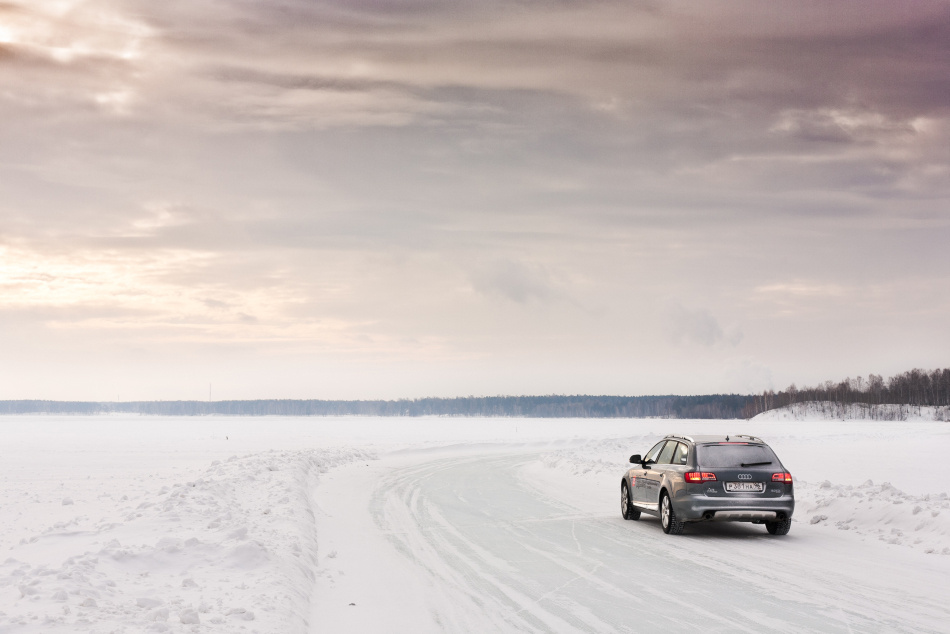 Audi A6 Allroad: испытание зимой