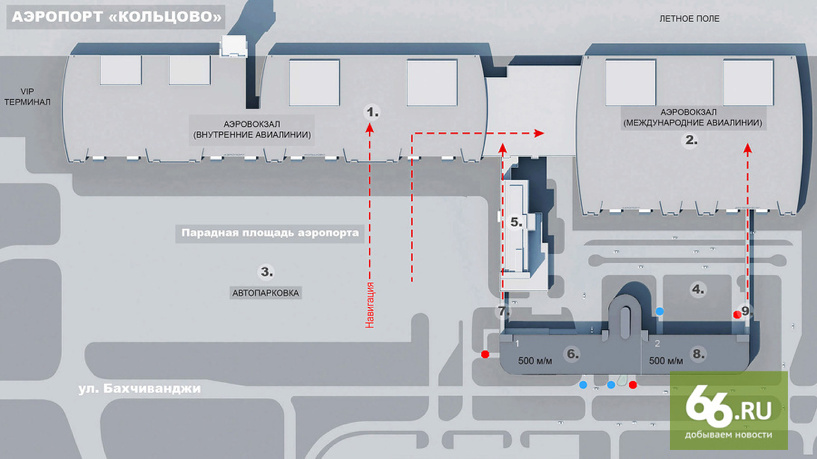 Схема парковки аэропорта кольцово екатеринбург