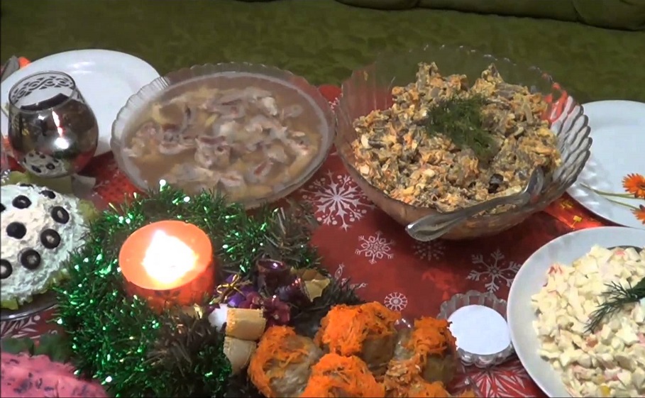 Закуски на новогодний стол 2014 с фото
