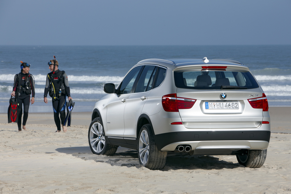 Новый BMW X3 песка не боится!